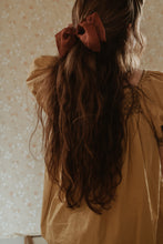 Load image into Gallery viewer, Plant dyed silk organza bow and Scrunchy
