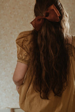 Load image into Gallery viewer, Plant dyed silk organza bow and Scrunchy
