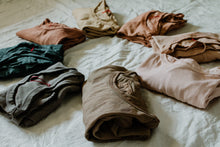 Load image into Gallery viewer, Plant dyed Distressed T shirt - Organic Cotton - Earthy tones
