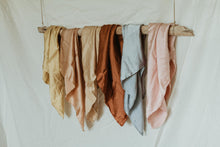 Load image into Gallery viewer, Naturally dyed charmeuse silk scarf
