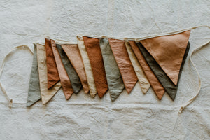 Earthy tones flags - Neutral bunting flags