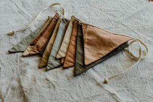 Earthy tones flags - Neutral bunting flags