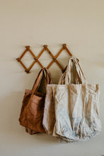Load image into Gallery viewer, Plant Dyed cotton Canvas Tote - Neutral earthy tones
