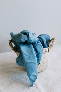 Plant dyed Crepe de Chine Scarf - Naturally dyed neckerchief