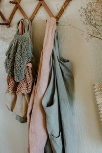 Plant Dyed Japanese Style Short Apron