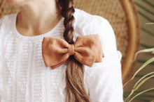 Load image into Gallery viewer, Organic Linen Bows, Neutral and Naturally Dyed
