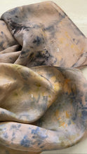 Load image into Gallery viewer, Bundle Dyed Silk scarves - Eco printed with natural dyes
