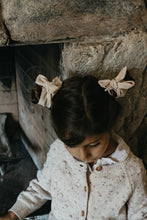 Load image into Gallery viewer, Organic gauze, plant dyed embroidered hair tie
