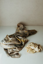 Load image into Gallery viewer, Bundle Dyed Silk scarves - Eco printed with natural dyes
