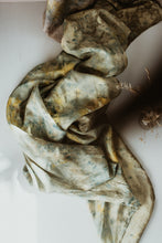 Load image into Gallery viewer, Bundle Dyed Silk scarves - Eco printed with natural dyes

