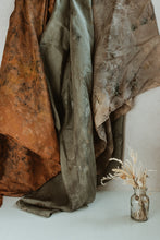 Load image into Gallery viewer, Bundle Dyed Silk scarves - Eco printed with natural dyes
