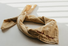Load image into Gallery viewer, Hand embroidered bandana Hand dyed cotton bandanas
