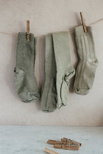 Load image into Gallery viewer, Plant dyed chunky socks - Minimalistic retro style cotton socks
