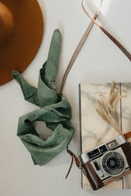 Load image into Gallery viewer, Plant dyed organic cotton Suerte bandana
