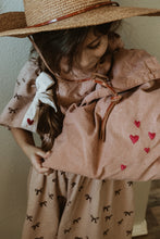 Load image into Gallery viewer, Hand embroidered, plant dyed tote bag
