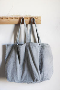 Plant Dyed cotton Canvas Tote - Neutral earthy tones