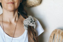 Load image into Gallery viewer, Plastic free silk scrunchy - Naturally dyed by hand XL Scrunchies
