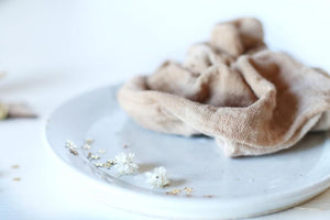 Eco Dyed Plastic free Scrunchies - Naturally dyed Cotton Scrunchy