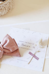 Naturally Dyed Linen Hair Bows Everyday: The Margot