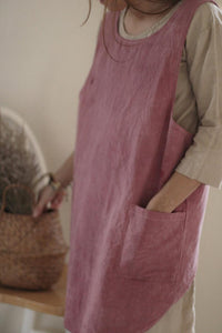 Plant Dyed Japanese Style Short Apron