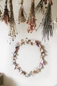Fabric Wreath Naturally Dyed Plant