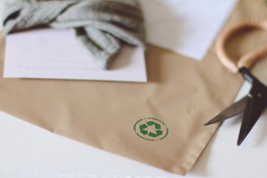 Eco Printed Organic cotton Bandana - hand dyed with natural dyes
