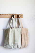 Load image into Gallery viewer, Plant Dyed cotton Canvas Tote - Neutral earthy tones

