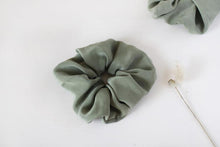 Load image into Gallery viewer, Plant Dyed Silk Scrunchies - Eco friendly gift: plastic free ties
