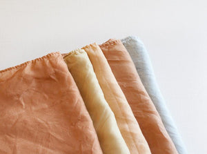 Hand Dyed 100% Silk Scarves Neutral Earthy tones