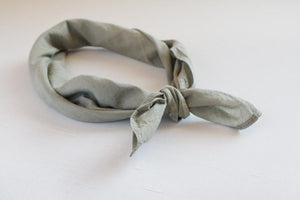 Plant Dyed organic Cotton Bandana - Soft cotton bandana, Neutral earthy shades