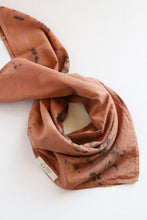 Load image into Gallery viewer, Eco Printed Organic cotton Bandana - hand dyed with natural dyes
