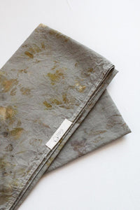 Eco Printed Organic cotton Bandana - hand dyed with natural dyes