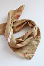 Load image into Gallery viewer, Eco Printed Organic cotton Bandana - hand dyed with natural dyes
