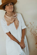 Load image into Gallery viewer, Naturally dyed charmeuse silk scarf
