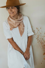 Load image into Gallery viewer, Naturally dyed charmeuse silk scarf
